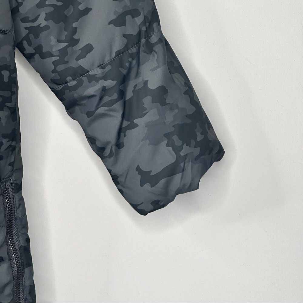 Dex Jacket Camo Junior Hooded Puffer Coat Reversible - Picture 5 of 13